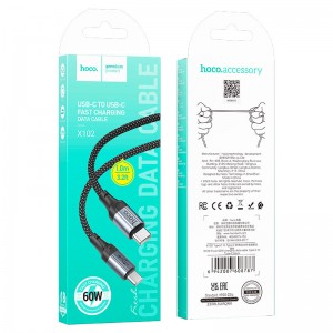 کابل شارژ 60 وات تایپ سی به تایپ سی هوکو Hoco-X102