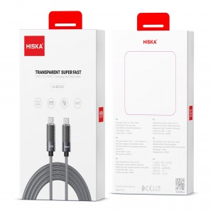کابل شارژ 60 وات تایپ سی به تایپ سی هیسکا HISKA-LX-821CC