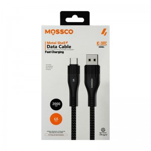 کابل شارژ دو متری 6 آمپر تایپ سی مسکو MOSSCO IC-28TC