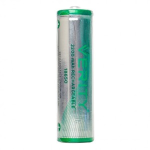 باتری 18650 قابل شارژ 3.7V وریتی ظرفیت 2200mAh
