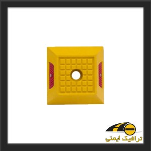 گل میخ ترافیکی پلاستیکی طلق دار 15*15