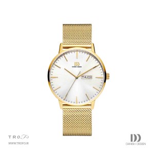 ساعت مچی عقربه ای مردانه دنیش دیزاین (Danish design) مدل IQ05Q1267  Akilia Day/Date Gold Mesh
