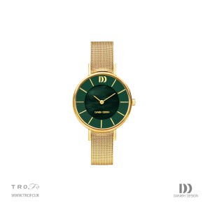ساعت مچی عقربه ای زنانه دنیش دیزاین (Danish design) مدل IV09Q1167  Romo Mother of Pearl Gold Green