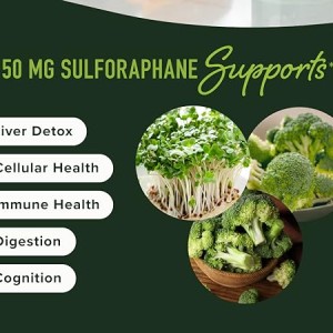 مکمل گیاهی کمپلکس سولفورافان 60 عددی برند sm nutrition ساخت آمریکا