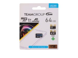 رم میکرو 64 گیگ تیم گروپ Team Group A1 V30 U3 100MB/s