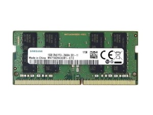 رم لپ تاپ سامسونگ ظرفیت ۱۶ گیگابایت DDR4 فرکانس ۲۶۶۶ مگاهرتز CL19 کارکرده