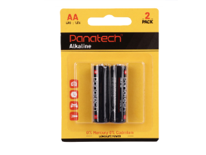 باتری دوتایی قلمی Panatech Alkaline LR6 1.5V AA