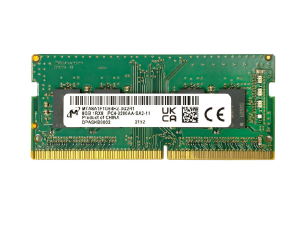 رم لپ تاپ DDR4 تک کاناله 3200 مگاهرتز CL22 میکرون مدل MTA4ATF1G64HZ ظرفیت 8 گیگابایت کارکرده