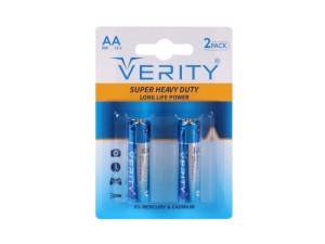 باتری دوتایی قلمی Verity Super Heavy Duty R6P 1.5V AA