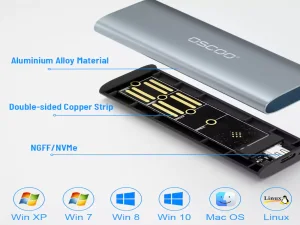باکس مبدل M.2 NVMe به اکسترنال اسکو مدل OSND1
