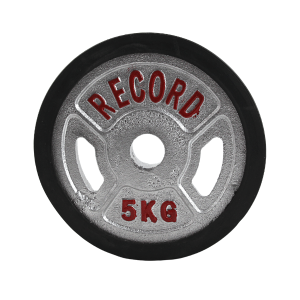 وزنه دمبلی دور لاستیک 5 کیلویی Record - دو عددی