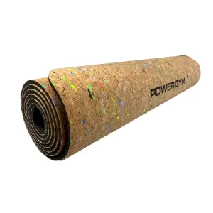مت یوگا چوب پنبه ای پاورجیم (POWER GYM) مدل رنگی کد TH-260