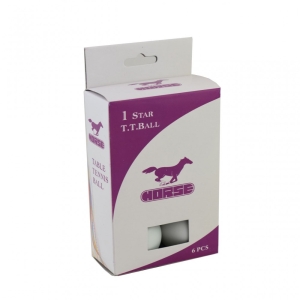 توپ پینگ پنگ هورس مدل 1 ستاره بسته 6 عددی کد S-8643
