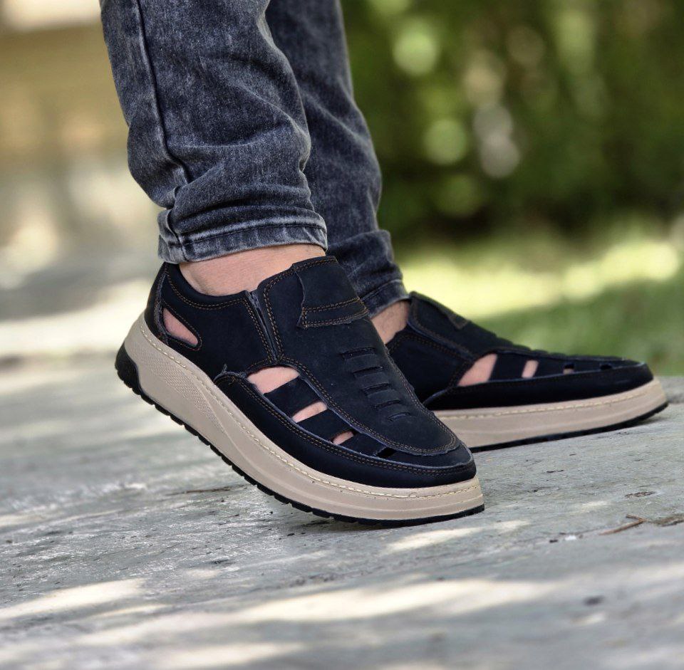 حراج هیجان انگیز کفش تابستانه مردانه شیک و ساده  رنگ مشکی با ارسال رایگان