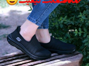 حراج کتونی پیاه روی دخترانه  مدل اسکیچرز  کد 4070  با ارسال رایگان