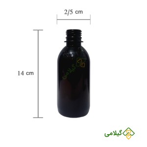 پت قهوه ای درب ساده 250 میل