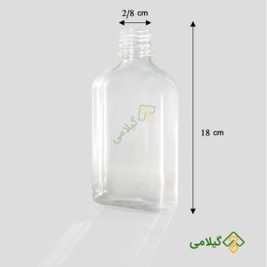 پت سفید شفاف درب ساده 500 میل
