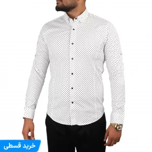 پیراهن مردانه خال خالی 90+ کد 1