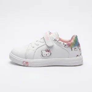 کتانی سفید  دخترانه  طرح Hello Kitty