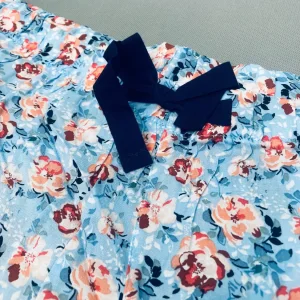 ست لباس خواب زنانه پنتی  penti آبی گلدار