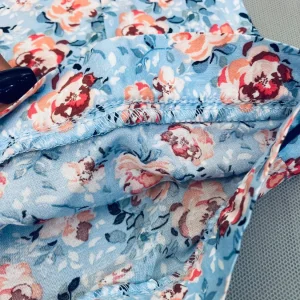 ست لباس خواب زنانه پنتی  penti آبی گلدار