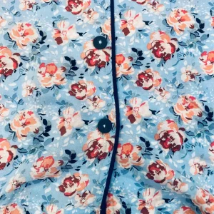ست لباس خواب زنانه پنتی  penti آبی گلدار