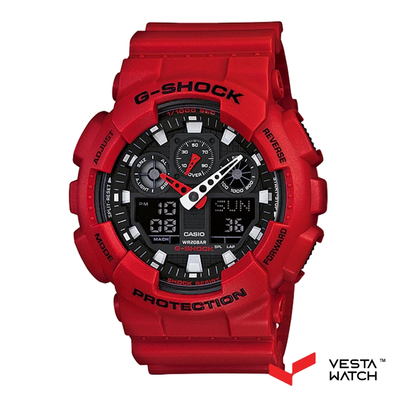 ساعت مچی مردانه کاسیو جی‌شاک CASIO G-SHOCK مدل GA-100B-4ADR