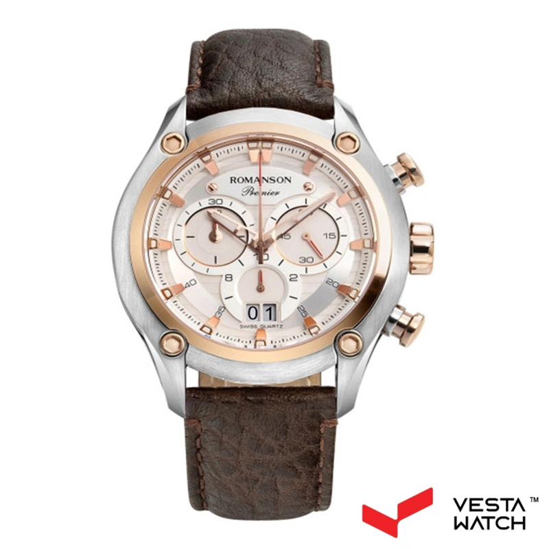 ساعت مچی مردانه رومانسون ROMANSONمدل PB4258HM1JAS6R-W