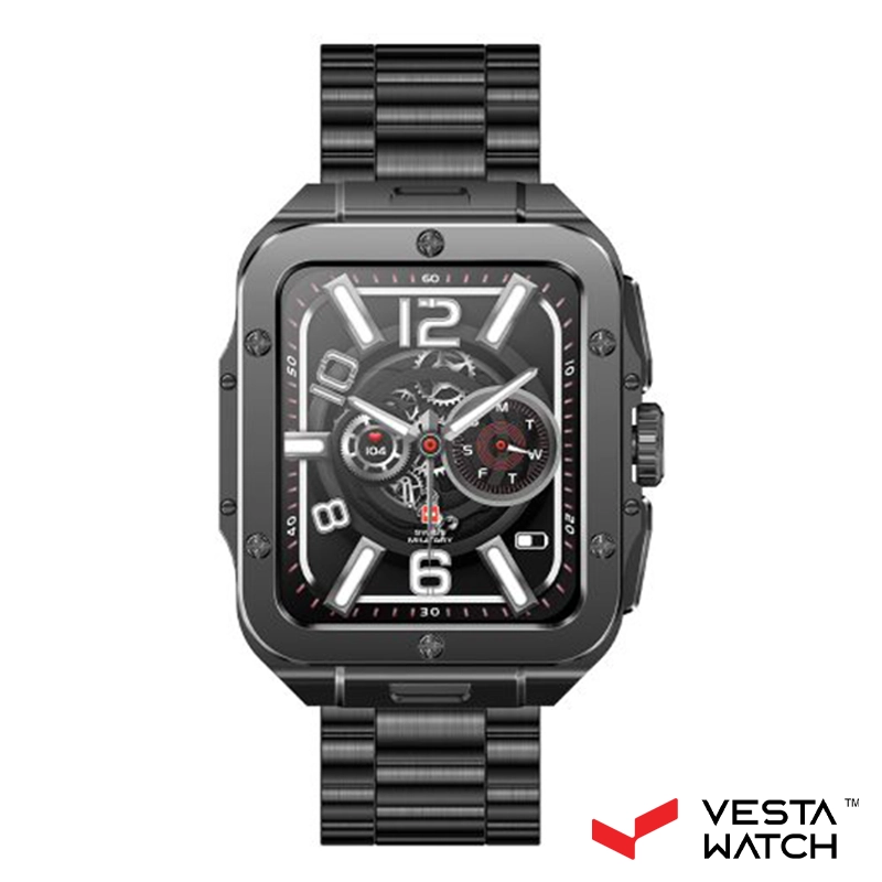 ساعت مچی هوشمند سوئیس میلیتاری SWISS MILITARY مدل SM-ALPS2-GMFRAME/GMSTEELST