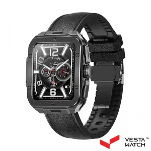 ساعت مچی هوشمند سوئیس میلیتاری SWISS MILITARY مدل  SM-ALPS2-GMFRAME/BKLEATHERST