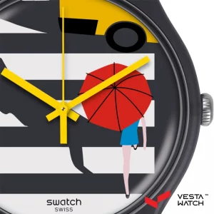 ساعت مچی مردانه و زنانه سواچ SWATCH مدل SUOM108