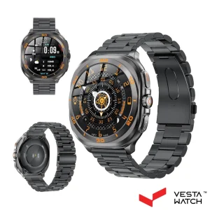 ساعت مچی هوشمند سوئیس میلیتاری SWISS MILITARY مدل  SM-WCH-DOM7-GUNF-BLKSTL