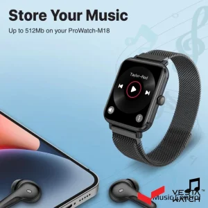 ساعت مچی هوشمند پرومیت PROMATE مدل PROWATCH-M18.GRAPHITE
