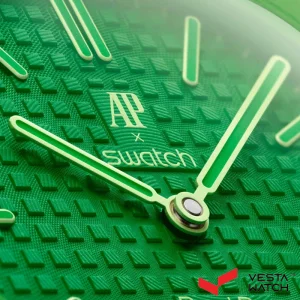 ساعت مچی مردانه و زنانه اودمار پیگه x سواچ AP X SWATCH مدل GREEN EIGHT