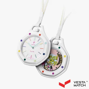 ساعت اودمار پیگه x سواچ AP X SWATCH کالکشن رویال پاپ مدل HUIT BLANC