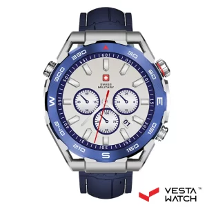 ساعت مچی هوشمند سوئیس میلیتاری SWISS MILITARY مدل  SM-W-DOM3-SLF-BLUSIST-2PRESTP