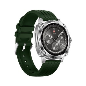 ساعت مچی هوشمند سوئیس میلیتاری SWISS MILITARY مدل SM-WCH-DOM4-SILF-GRNSIS