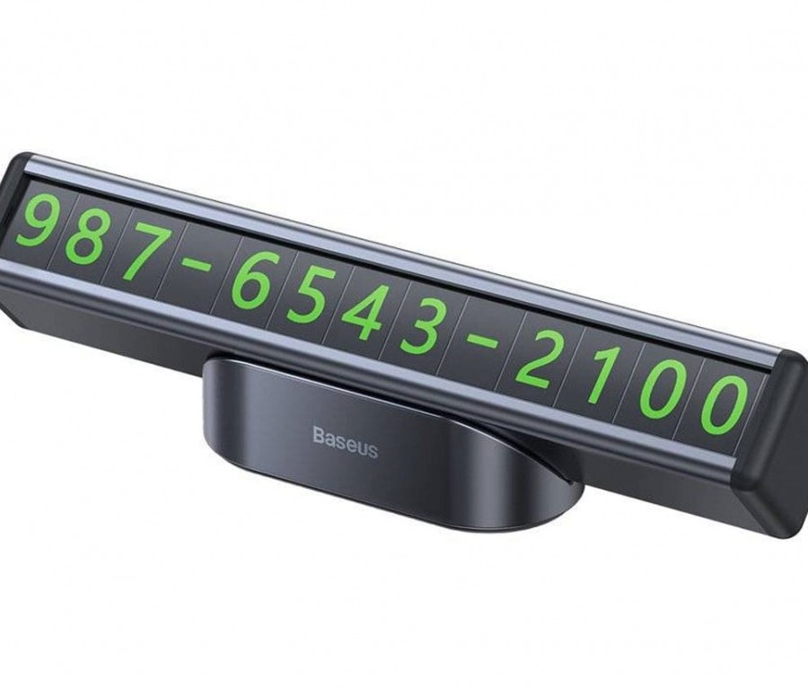 شماره تلفن پارک خودرو بیسوس مدل Square Bar Temporary Parking Number Plate CNFT000001
