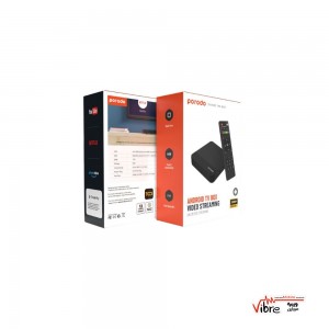 اندروید باکس پرودو مدل Porodo Android TV Box Video Streaming - Black