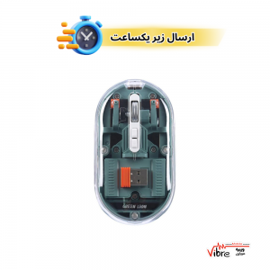 ماوس بی سیم شفاف لایت گرین Green Transparent Mouse Lite