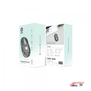 ماوس بی سیم شفاف لایت گرین Green Transparent Mouse Lite