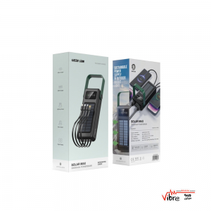 پاوربانک گرین لاین سولار مدل Green Lion Solar Max 30000mAh Powerbank