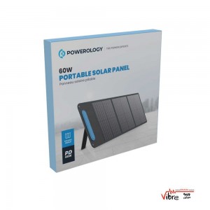 پنل خورشیدی تاشو پاورلوژی مدل SP60W توان 60 وات مونوکریستال
