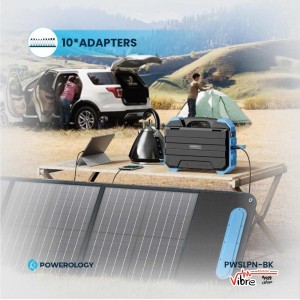 پنل خورشیدی تاشو پاورلوژی مدل SP60W توان 60 وات مونوکریستال