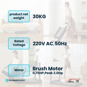 تردمیل تاشو پاورلوژی مدل TM20HP با حالت پیاده‌روی و دویدن