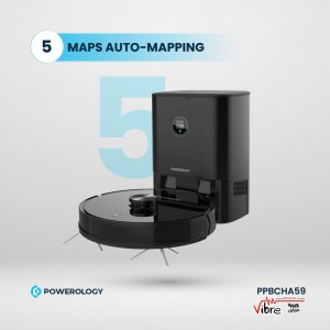 جارو رباتیک پاورلوژی مدل PPBCHA59 | مشکی | گارانتی 18 ماهه همراه سرویس طلایی (LetMeRepair)