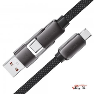 کابل دو سر Type-C و USB ایس فست ACEFAST C13-05 طول 20 سانتی‌متر توان 60 وات