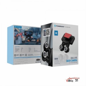 دوربین ثبت وقایع خودرو دو دوربین پاورولوژی مدل  Powerology Dual Lens Dash Camera