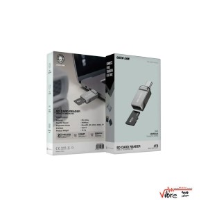 مبدل میکرو اس‌ دی به  USB-C گرین لاین مدلGreen Lion SD Card Reader USB-C to Micro SD - Silver