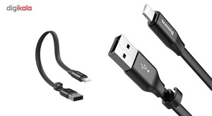 کابل USB به لایتنینگ باسئوس مدل Nimble طول 23 سانتی متر
